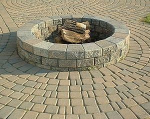 Paver Patio with Free Fire Pit Denver CO
