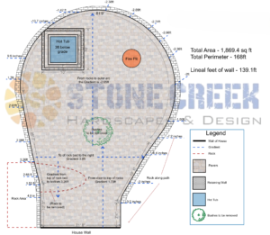 Fire pit plan stone creek hardscapes