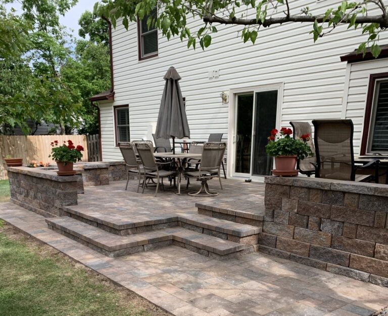 Paver patios installation by Stone Creek Hardscapes in Colorado