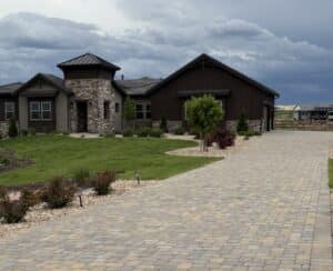 Paver driveways installation by Stone Creek Hardscapes in Colorado