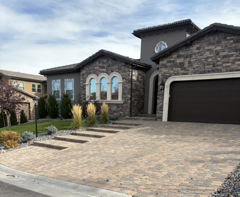 Aurora paver front entry picture