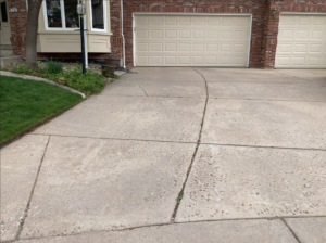 before Denver paver driveways installation by Stone Creek Hardscapes in Colorado