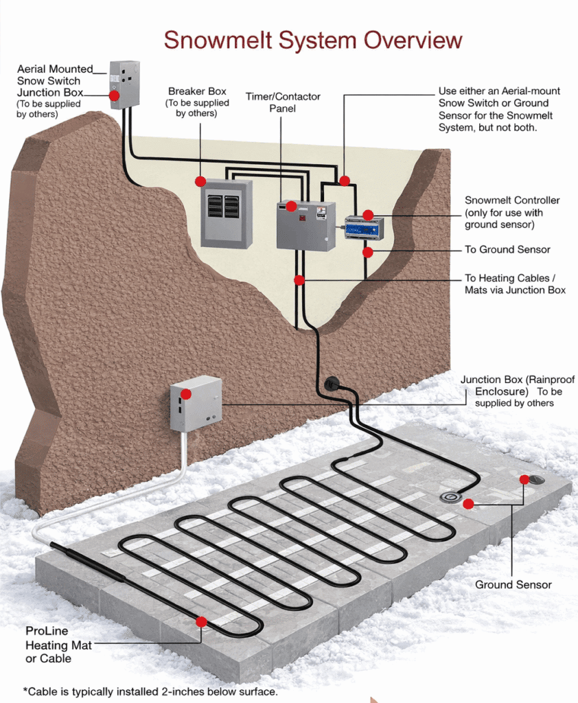 Snow System Heated Paver Driveways Denver | Snow Melt Driveway Systems