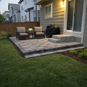 before and after backyard patio transformation in Denver Colorado